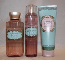 Bath  Body Works Sweetest Song Body Cream, Wash  Fine Fragrance Mist