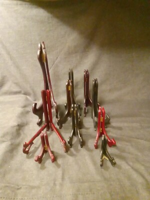 10 Wooden Folding Plate Holder 13 Inch To 1/2