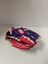 Rawlings Baseball Glove HFP10PPW 10 In. Sure Catch, Pink Purple Right Throw