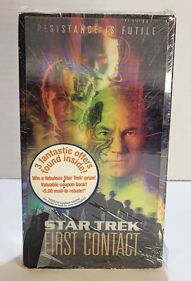 Star Trek: First Contact (VHS) Holographic Cover. 