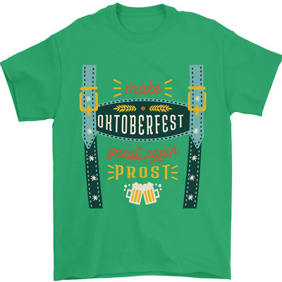 Make Oktoberfest Great Again Lustiges Bier Herren T-Shirt 100% Baumwolle