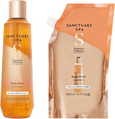 Sanctuary Spa Shower Gel Body Wash, 250 ml with Body Wash Refill, 500 ...