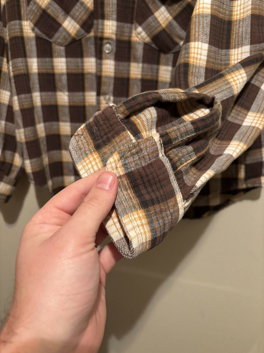 VINTAGE 60's OshKosh Sportswear Flannel Shirt Size Men's VINTAGE 60's OshKosh Sportswear Flannel Shirt Size Men's
