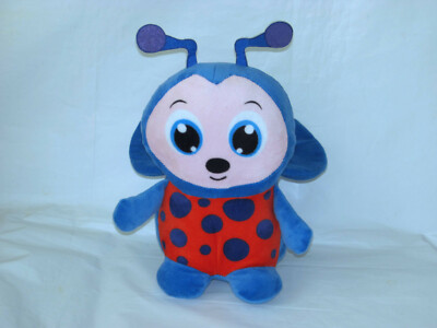 PEEK A BOO TOYS BLUE & RED LADYBUG PLUSH STUFFED TOY 10''