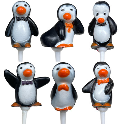Pinguin Weihnachten Tortenaufleger 12er Pack Yule Log Cupcake Mini Weihnachtsdeko