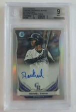 Raimel Tapia 2014 Bowman Chrome Prospect Auto Refractors RC #/500 BGS 9 ROOKIE 