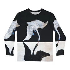 Hilma af Klint The Swan No 1 Abstract Fine Art Print Men's Long Sleeve Shirt 