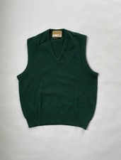 Vintage Jantzen The country Squire Dark Green Wool Sweater Vest Size Small