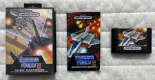 Sega Genesis Thunder Force II Complete Rare Original Box With Artwork & Manual