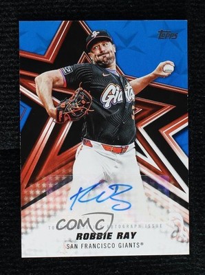 2025 Topps Series 1 Baseball Stars Blue 92/150 Robbie Ray #BSA-RR Auto 0a6
