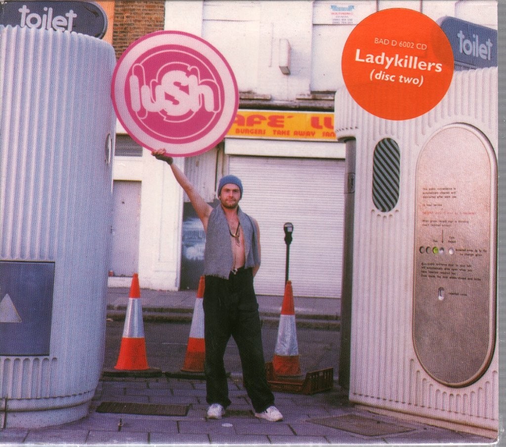 Lush Ladykillers CD UK 4ad 1996 part 2 CD with promo sticker on front of digipak