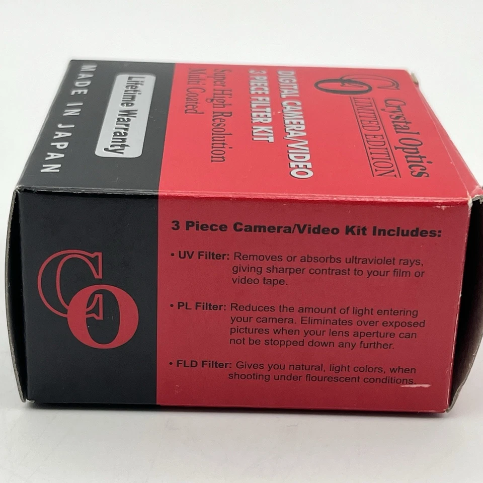 Crystal Optics Limited Edition Digital Camera 3 Piece Filter Kit - 37MM - New - Image 3 of 3