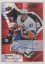 2021-22 Upper Deck Allure Red Rainbow Auto Anders Lee #10 Auto u0h