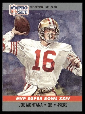 1990 Pro Set Super Bowl Collectibles Joe Montana San Francisco 49ers/Denver