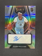 2021-22 Panini Select Ziaire Williams Rookie (RC) Auto #RS-ZWL
