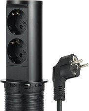 62586 Multipresa Pop-Up a Scomparsa per Scrivania/Cuina, Tavolo Presa a Incasso 