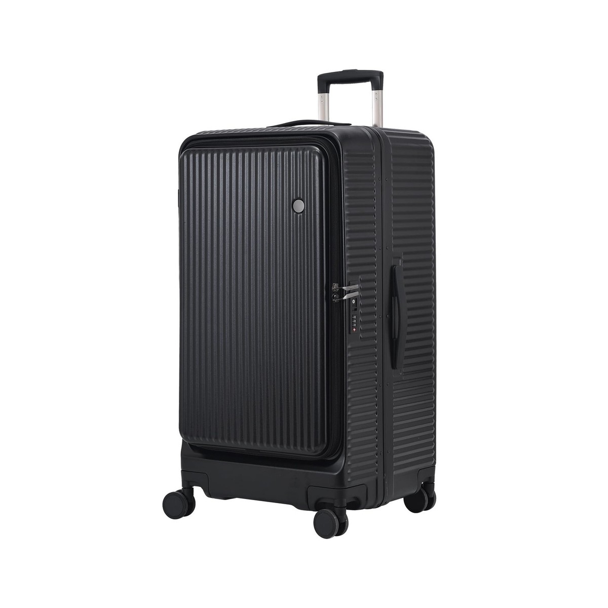 29 Inch Aluminum Checked Luggage with Side Opening Zipper, 40 * 37
