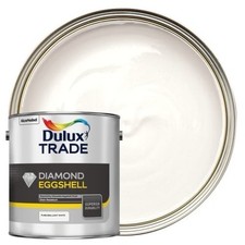 Dulux Trade Diamond Eggshell Emulsion Paint - Pure Brilliant White - 2.5L