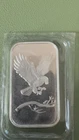 1 Troy ounce oz .999 Fine Silver Eagle Bar Prospector Back Sealed BU Bullion