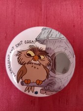 Disney Sword In The Stone Animation Archimedes Pin Badge 4.5x4.5cm