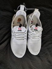 New Men's Marc Ecko Size 12 Color Light Gray Knit Lace Up Sneakers