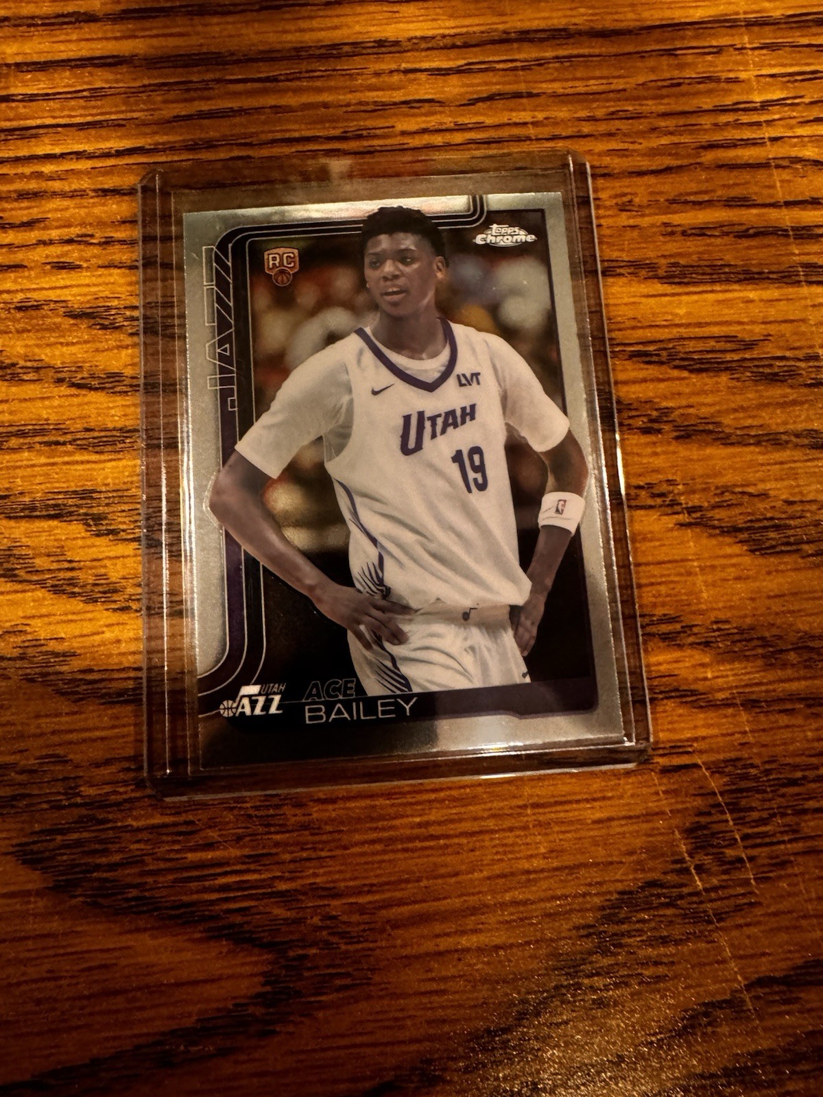 2025-26 Topps Chrome Ace Bailey RC Rookie #255 Jazz