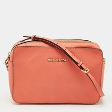 Borsa a tracolla Michael Kors Jet Set fotocamera pelle pesca