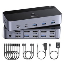 UGREEN 8K HDMI KVM Switch 2 Monitors 2 Computers