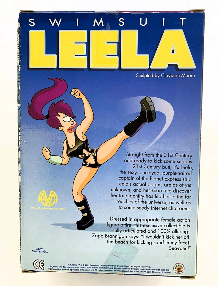 Swimsuit Leela Futurama Rare Toyfare Exclusive Clayburn Moore Wizard World 2001 - Image 2 of 4