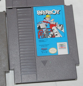 Lot 4 NES Nintendo Games Double Dragon TMNT Turtles Paperboy NFL