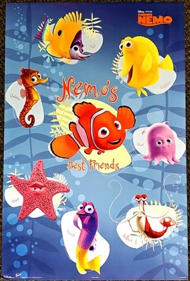 Disney-Pixar FINDING NEMO Best Friends Vintage Original 2003 22x34 POSTER