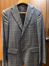 BOGGI MILANO Grey Prince Of Wales Plaid Blazer Jacket Sport Coat Size 46 WOW