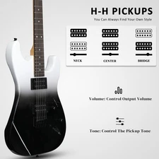 Ktaxon KST 39" Full Size Electric Guitar Basswood 6 String With Bag Right Handed