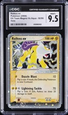 2004 POKEMON EX TEAM MAGMA VS AQUA HOLO #92 RAIKOU EX CGC 9.5 on eBay
