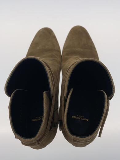 SAINT LAURENT Stivali corti 37 BEG Scamosciato