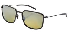 Porsche Design Fusion 4 Polarized Men's Black Navigator Sunglasses P8941-58A417