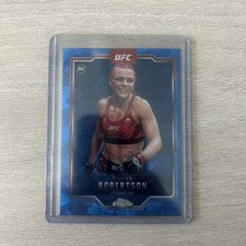 2025 Topps Chrome UFC Gillian Robertson #158 Blue Sapphire Refractor