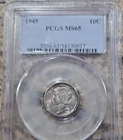 1945 Mercury Dime PCGS MS65 10C Silver Philadelphia Uncirculated