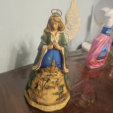 Thomas Kinkade The Bradford Exchange Talking Nativity Angel Damaged