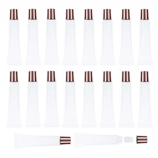 50Pcs 15ml Lip Gloss Squeeze Tubes, Rose Gold Lip Gloss Containers Empty, Ref...