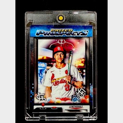 JJ Wetherholt CASE HIT RARE COLOR-SPILL REFRACTOR ROOKIE CARD CARDINALS GEM 