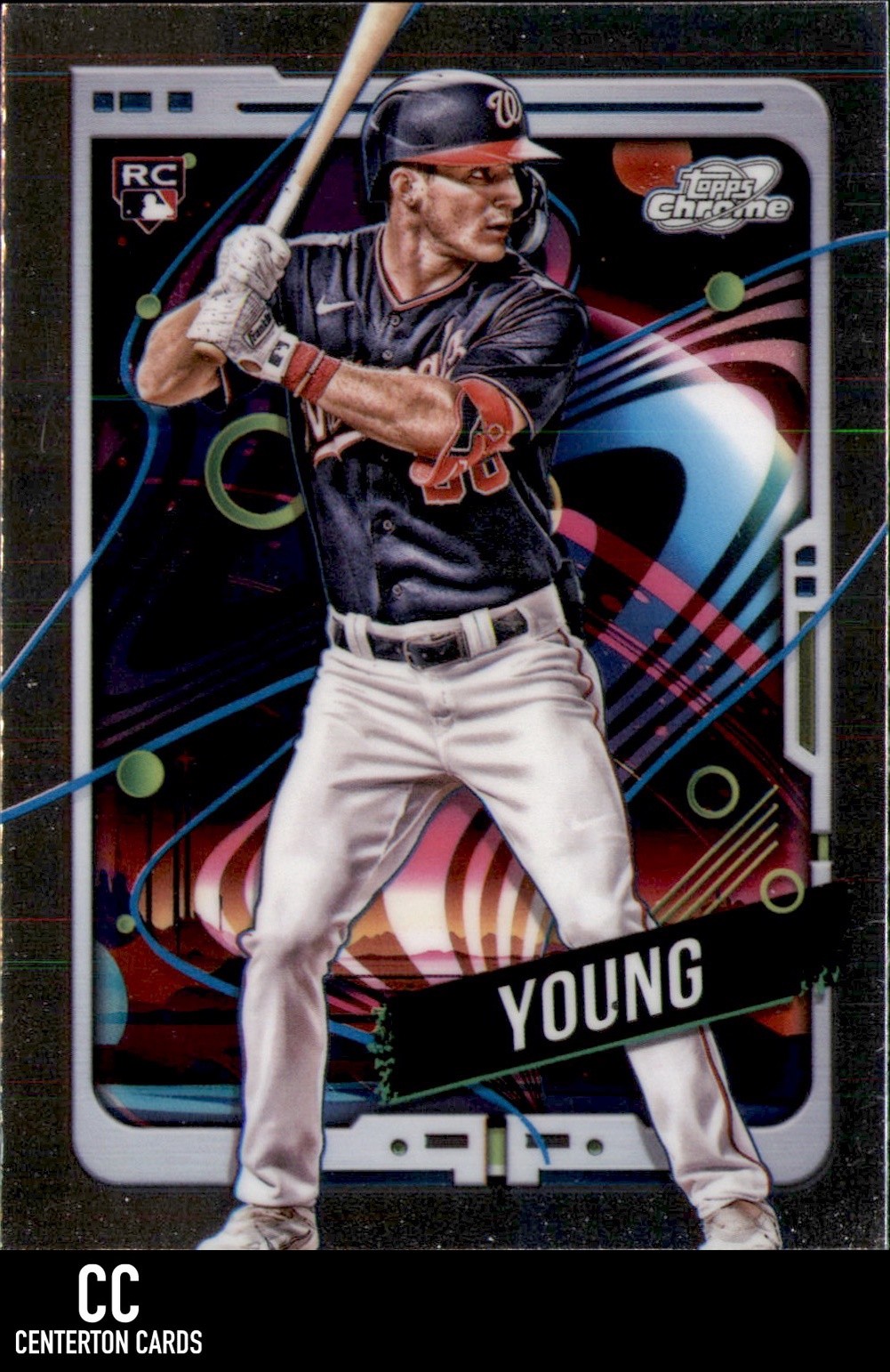 2024 Topps Chrome Cosmic #193 Jacob Young RC Washington Nationals