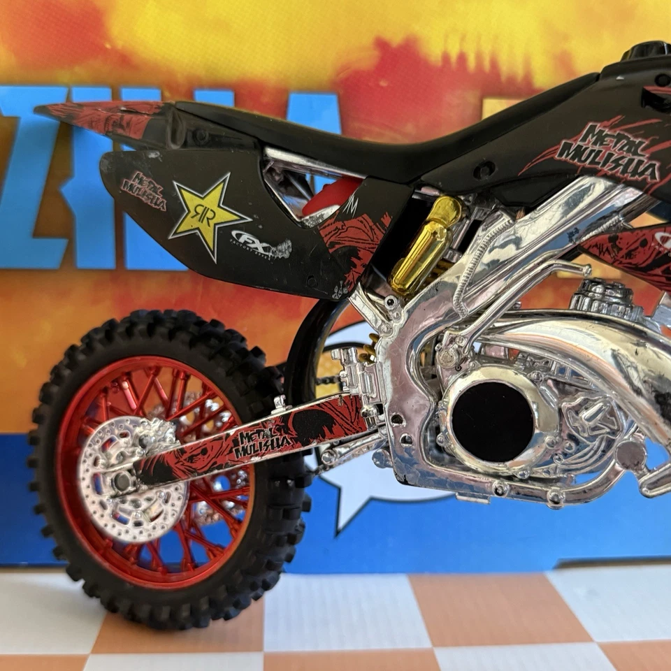 Metal Mulisha Rockstar Energy Dirt Bike Brain Deegan Model 1:6 Scale Black/Gold - Image 2 of 4