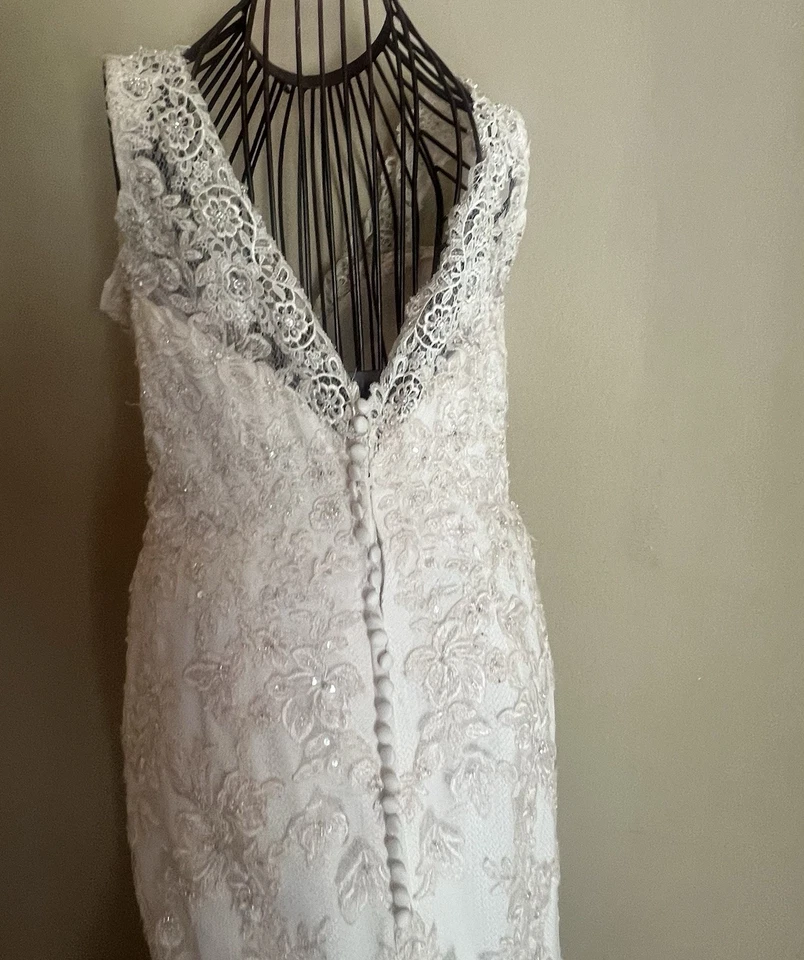 Wedding Gown Allure Bridals Size 10 Hint Of Blush - Image 3 of 4