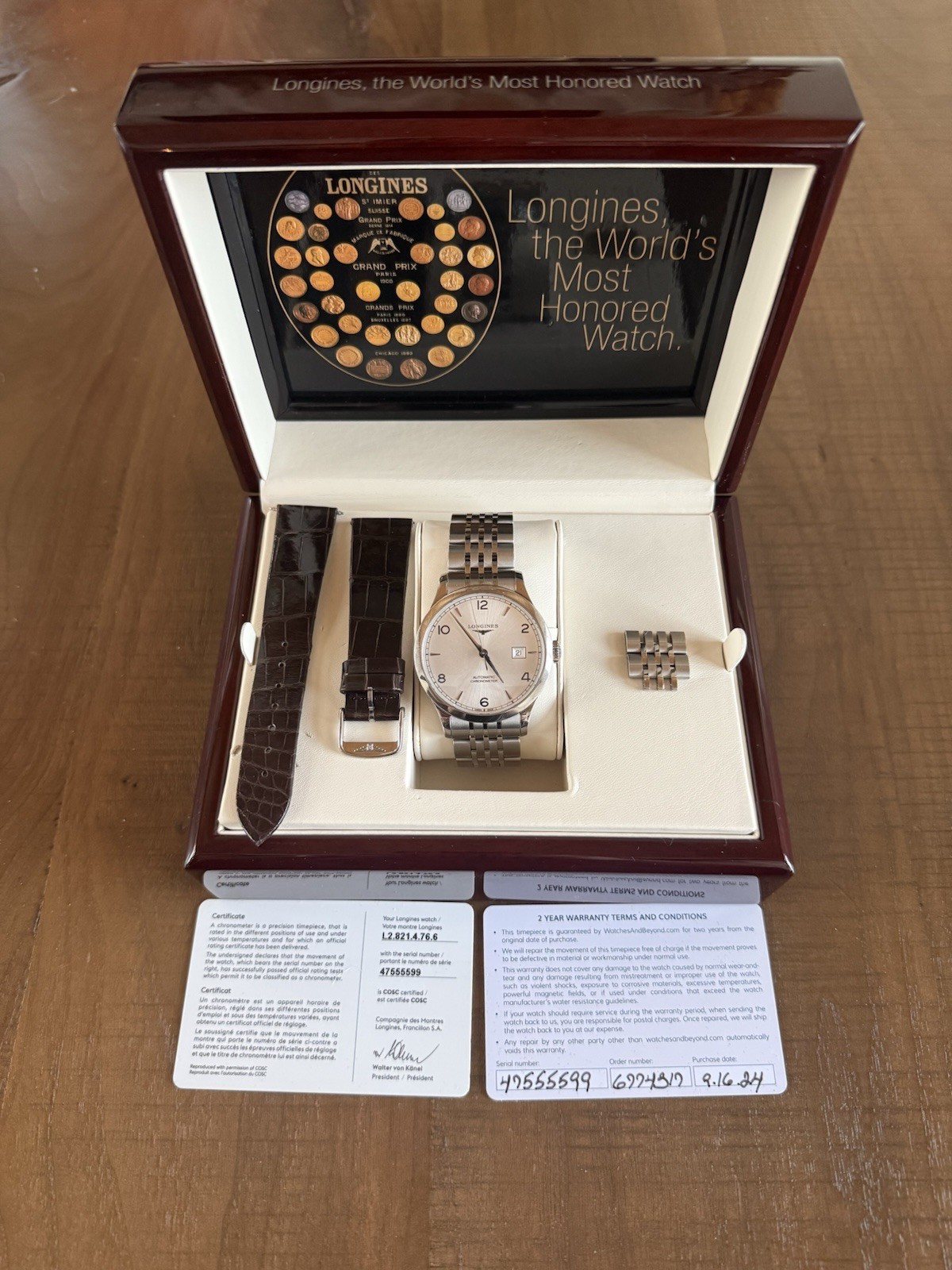 Longines Record Automatic COSC Chronometer 40mm - image 1