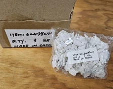 Bulk Lot of 432 Miniature 1" White Glittery Angel Craft Christmas Ornaments