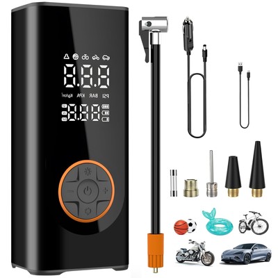 Tire Inflator Portable Air Compressor 150PSI Air Pump for Car Tires with Tire...
