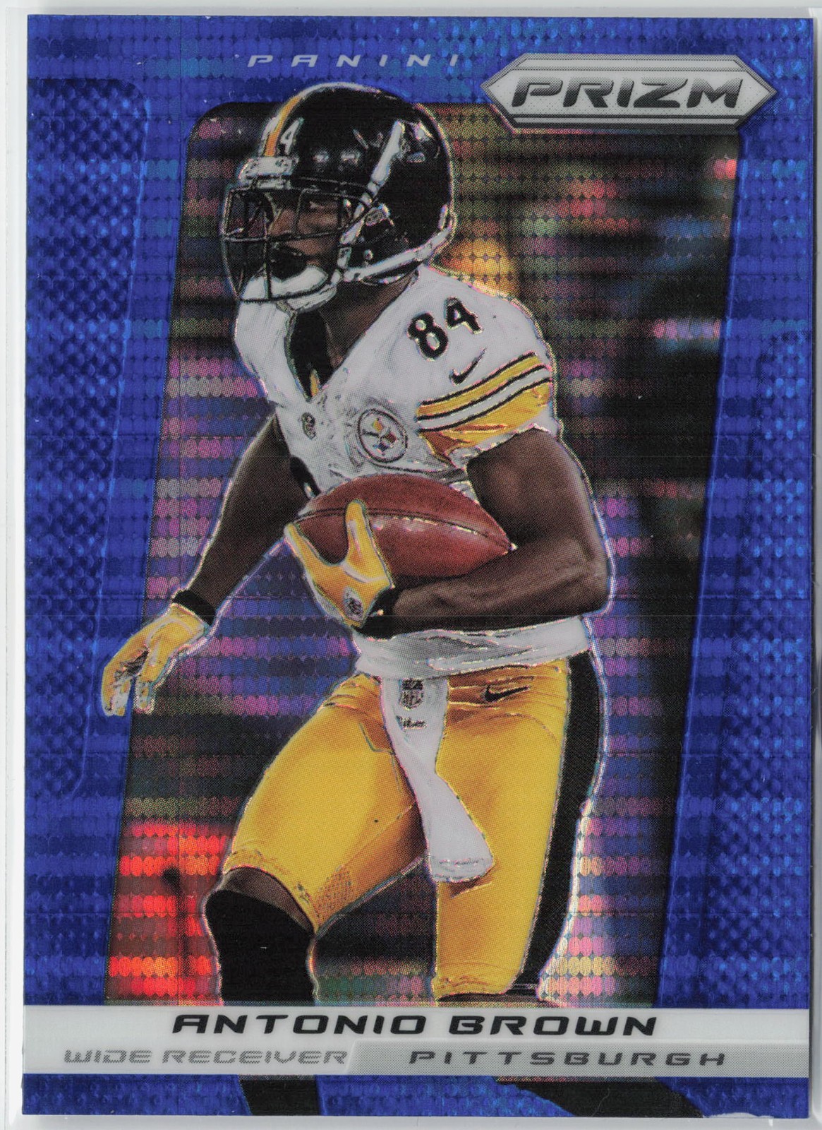 2013 Panini Prizm #20 Antonio Brown Prizms Blue Pulsar