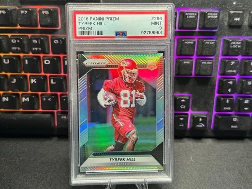 2016 Panini Prizm - Rookie Tyreek Hill #296 Silver Prizm (RC) PSA 9 Chiefs