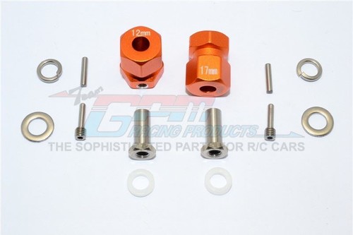 GPM RR010/1217 WHEEL HEX ADAPTER INNER 5 OUTER 12 THICK 17MM 1/10 AXIAL RR10 - Picture 5 of 8